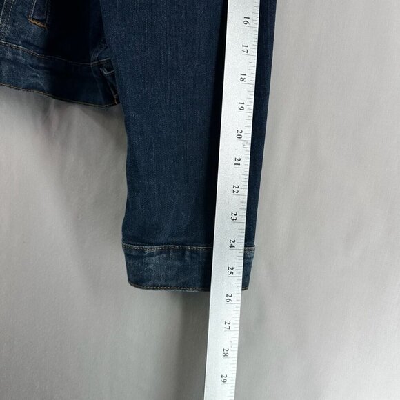 Just USA Jacket Womens Sz 2X Denim Trucker Jean Button Front Cotton Blend Blue - Picture 10 of 11